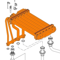 Výměník primární Dagas a Logamax - 28 kW